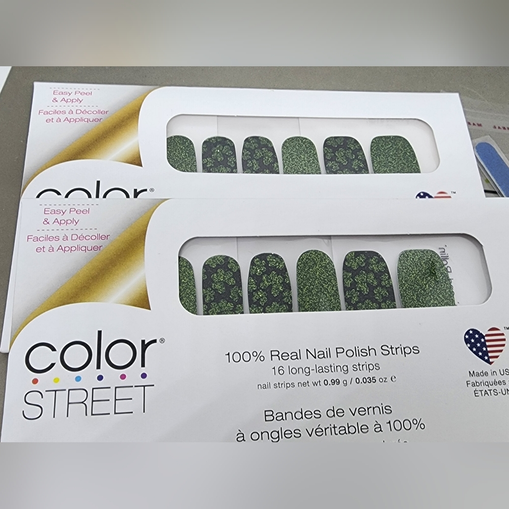 Color Street TWO Shamrockin' and Rollin' Nail Sets